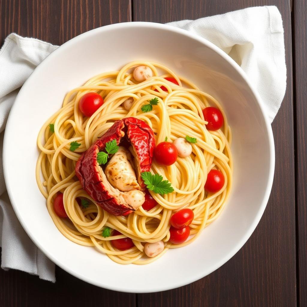 Ricetta Linguine all'Aragosta — Primi Piatti