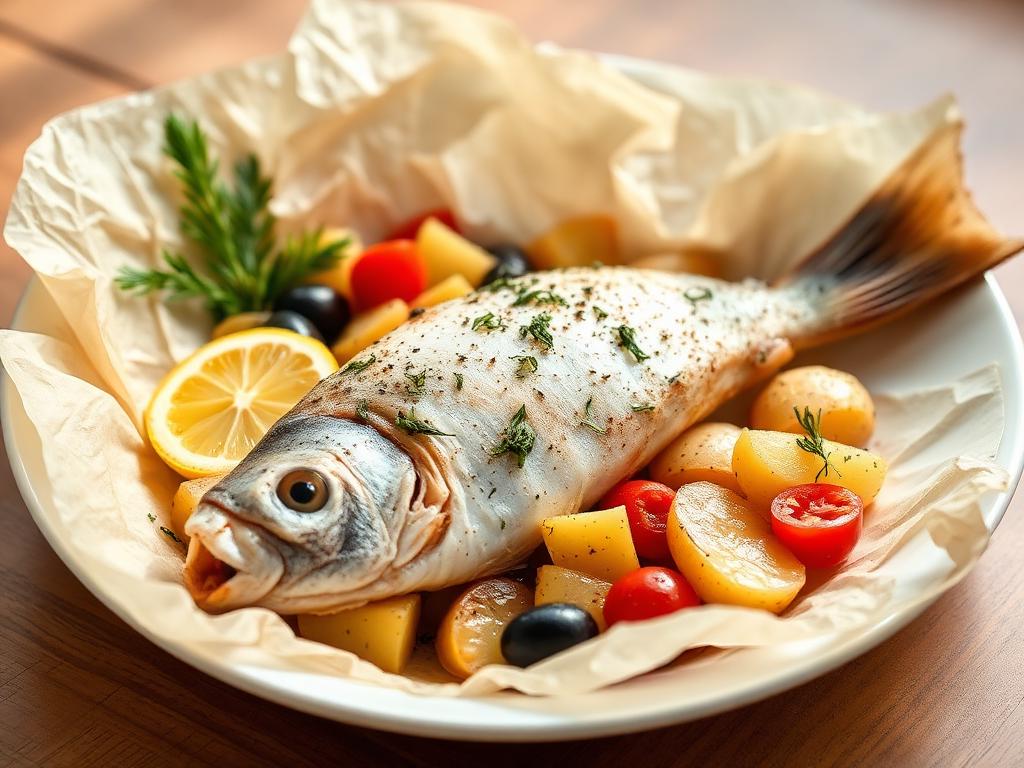 Ricetta Branzino al Cartoccio — Secondi di Pesce