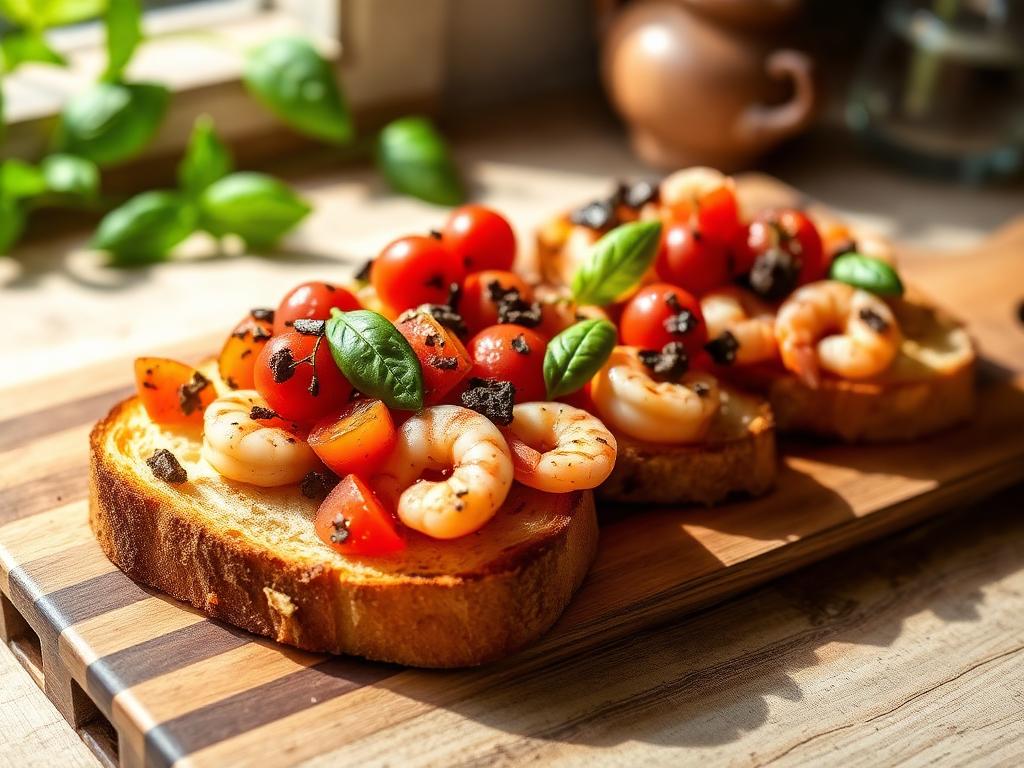 Ricetta Bruschette al Profumo di Mare — Antipasti