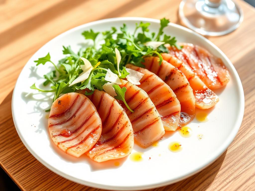 Ricetta Carpaccio di Pesce Spada Affumicato — Antipasti