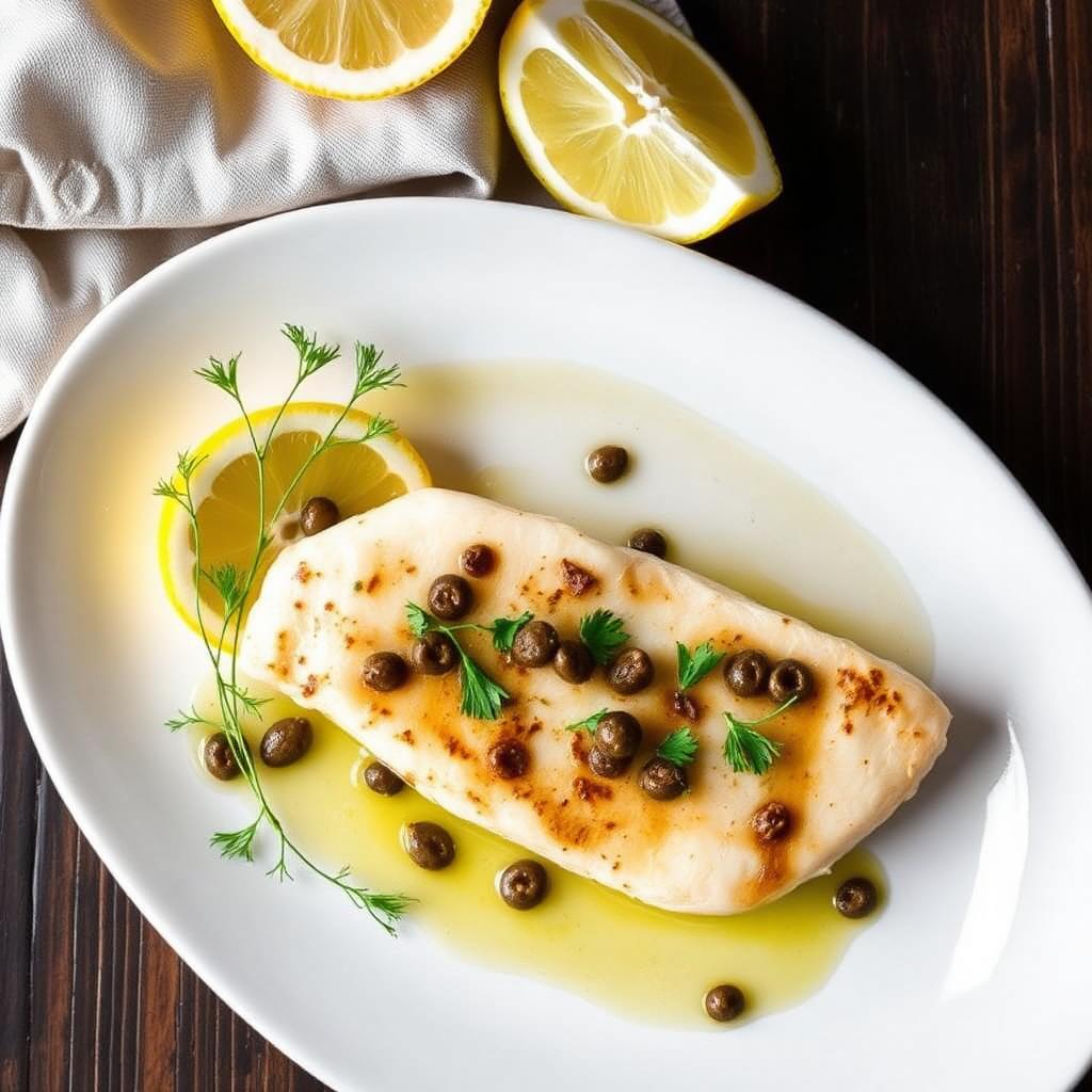 Ricetta Halibut al Burro e Capperi — Secondi di Pesce