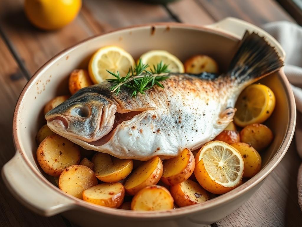 Ricetta Orata al Forno con Patate — Secondi di Pesce