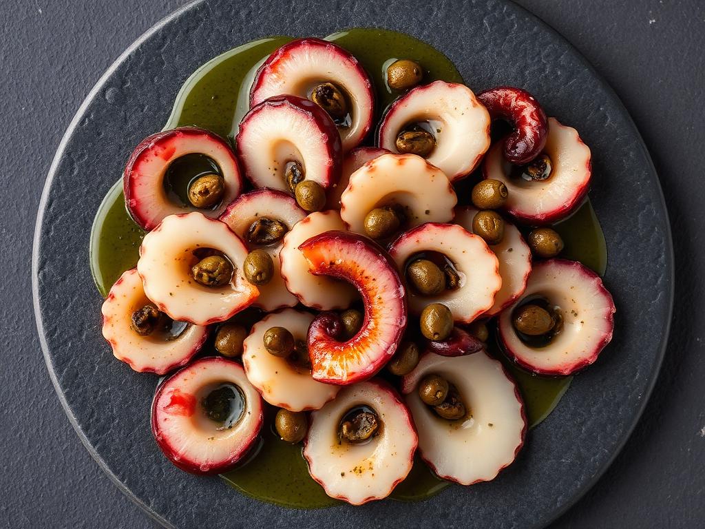 Ricetta Polpo Tiepido con Capperi — Antipasti