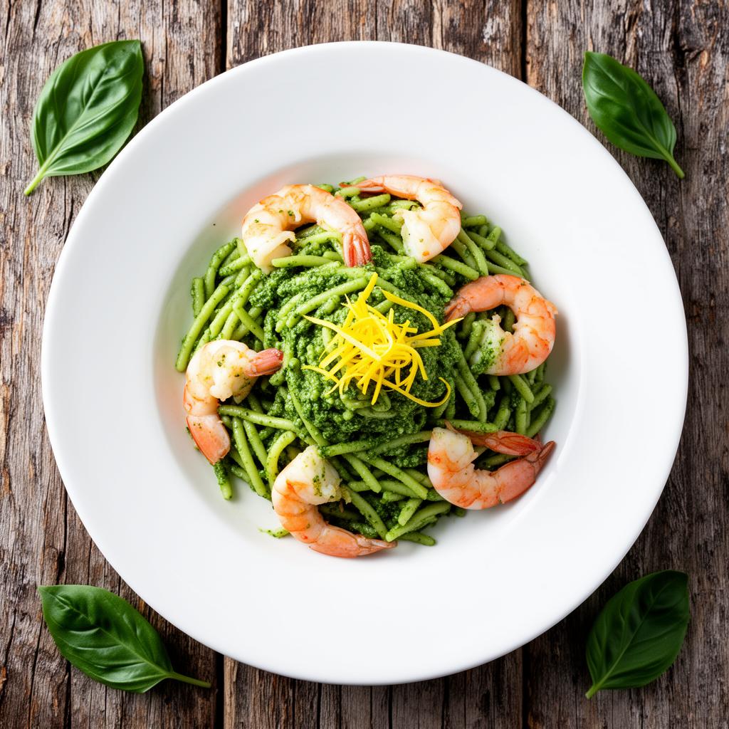 Ricetta Trofie Pesto e Gamberi — Primi Piatti